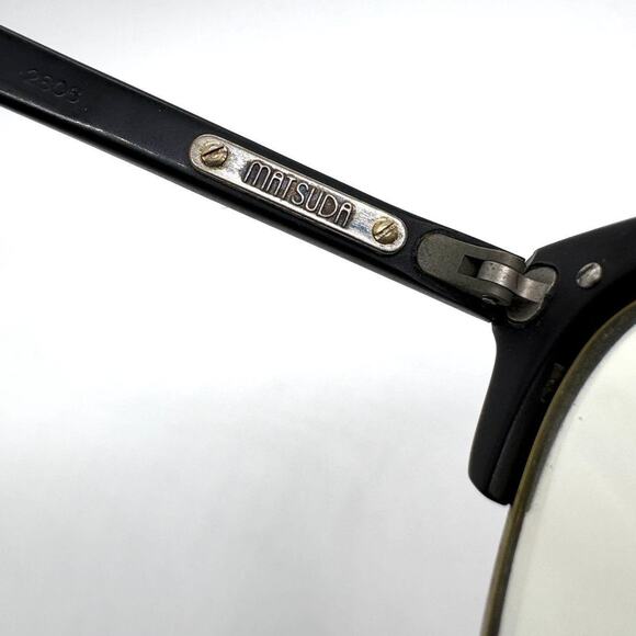 Matsuda 2806 Vintage Brow Frame Eyeglasses - Picture 4 of 8